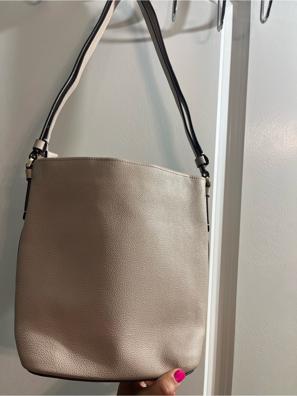 kate spade Pebbled Leather Shoulder Bag in Taupe - Picture 5 of 16